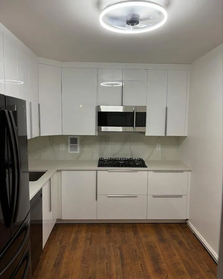 Renovated kitchen with quartz countertops in Loveland